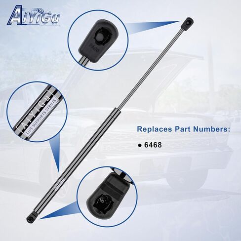 6468 Front Hood Struts Shocks Lift Supports Gas Springs Compatible with Dodge Durango 2011-2018 4-Door with Factory Aluminum Hood, Pack of 1 Piece in Saudi Arabia