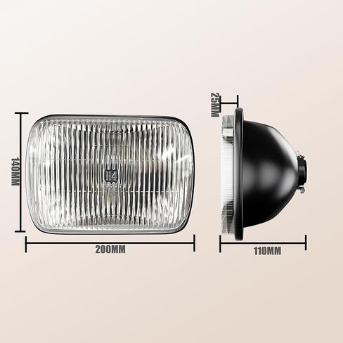 TURBO SII DOT Approved 4X6 LED Headlight Assemblies Hi/Lo Sealed Beam Replace H4651 H4656 Bulb Headlamps for KW Kenworth T600 W900 T800 Truck Peterbilt 379 S10 RV Freightliner Semi 4PCS in Kuwait