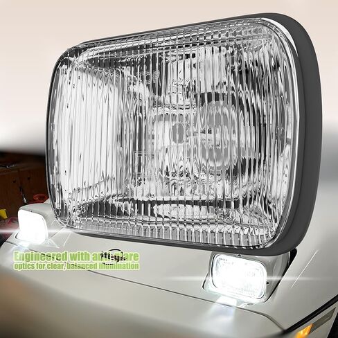 TURBO SII DOT Approved 4X6 LED Headlight Assemblies Hi/Lo Sealed Beam Replace H4651 H4656 Bulb Headlamps for KW Kenworth T600 W900 T800 Truck Peterbilt 379 S10 RV Freightliner Semi 4PCS in Kuwait