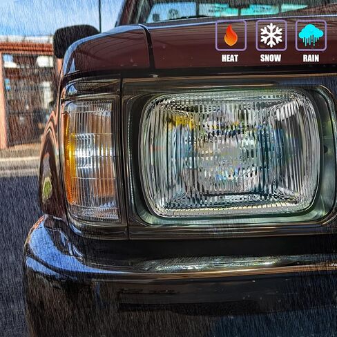 TURBO SII DOT Approved 4X6 LED Headlight Assemblies Hi/Lo Sealed Beam Replace H4651 H4656 Bulb Headlamps for KW Kenworth T600 W900 T800 Truck Peterbilt 379 S10 RV Freightliner Semi 4PCS in Kuwait