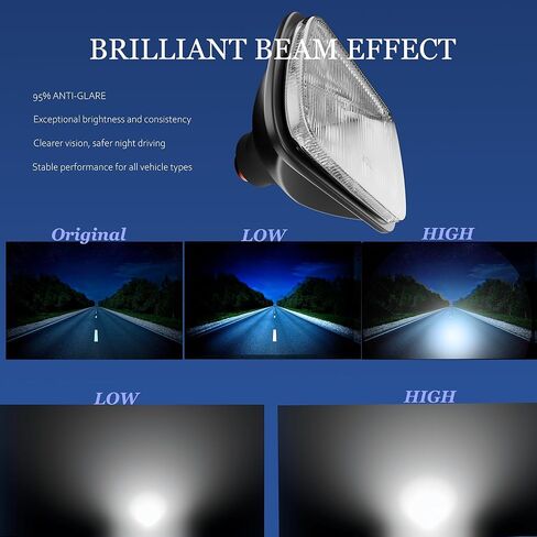 TURBO SII DOT Approved 4X6 LED Headlight Assemblies Hi/Lo Sealed Beam Replace H4651 H4656 Bulb Headlamps for KW Kenworth T600 W900 T800 Truck Peterbilt 379 S10 RV Freightliner Semi 4PCS in Kuwait