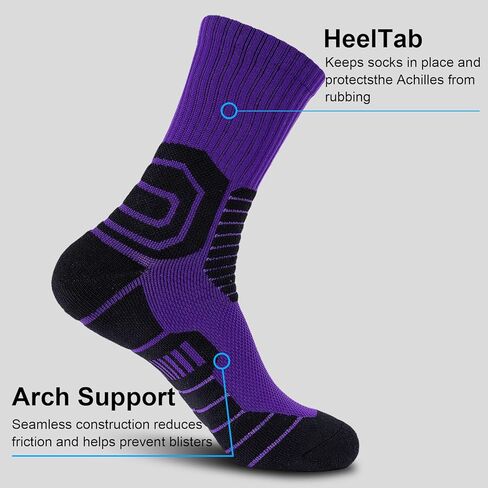 4 Pairs Mens Basketball Socks Athletic Running High Stockings Comfort Athletic Crew Socks Cushion Running Sock Performance Breathable Sports Sock for Men [Black,light gray,dark gray,white-gray] in Saudi Arabia