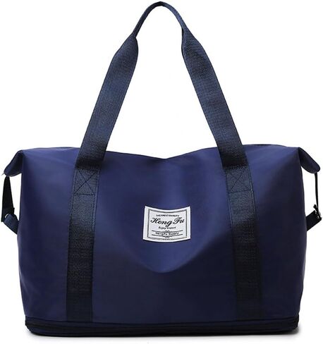 Duffle Bag for Travel, Weekender overnight Carry On Tote Bags for Women, Sport Gym Bag for Men-Black in Saudi Arabia