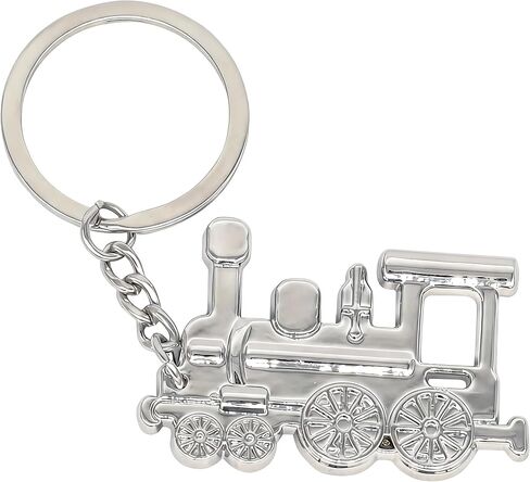 Train Keychain Bag Charms Metal Cute Train Car Key Chain Ring Pendant for Handbag Purse Men Women Boys Girls in Saudi Arabia