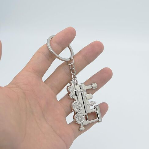 Train Keychain Bag Charms Metal Cute Train Car Key Chain Ring Pendant for Handbag Purse Men Women Boys Girls in Saudi Arabia