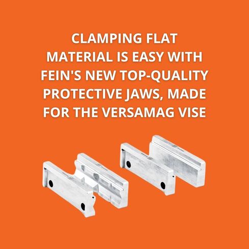 Fein Protective Jaws Set for VersaMAG Vise - 110mm Aluminum - Prism (P) & Blank (B) for Secure Clamping, Scratch-Free Workpiece Protection - 90701010010 in Saudi Arabia