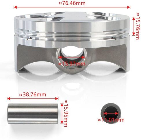 1set 77mm Engine Bore JUG Cylinder Stock Compatible With WR250F YZ250F 2001 2002 2003 2004 2005 2006 2007 2008 2009 2010 2011 2012 2013 Motorcycle Parts For 5XC113112000 in Saudi Arabia