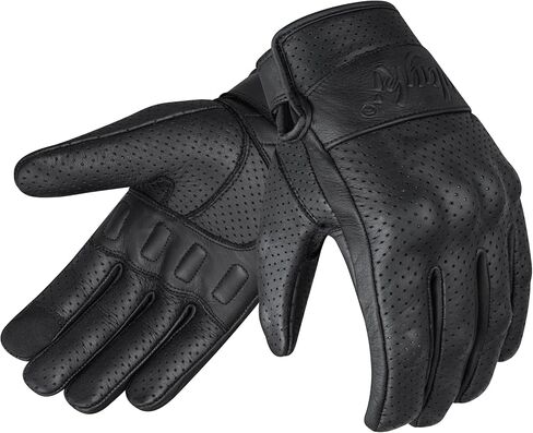 قفازات GripX One التكتيكية للدراجات النارية للرجال، ركوب الدراجات النارية الجلدية، حماية للمفاصل المثقبة القابلة للتنفس in Kuwait