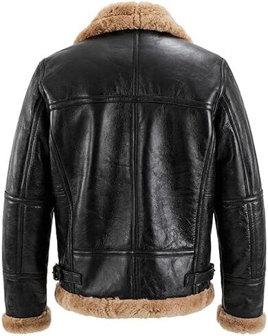 B3 Bomber Jacket Aviator Real Shearling B3 Bomber Jacket الشتاء in Kuwait