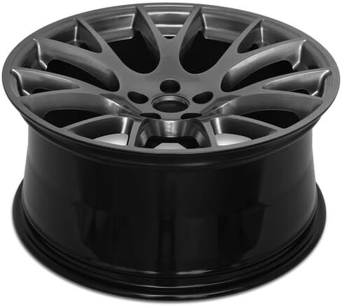 عجلة ألومنيوم بديلة جديدة مقاس 20x9.5 بوصة OEM لـ 2015-2023 دودج تشالينجر 5-115 مللي متر حافة سوداء 20 بوصة 5LD38JXYAB in Kuwait