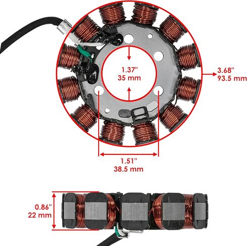 Caltric Generator Stator & Gasket Compatible with Honda CRF110F 2013-2018 31120-KYK-911 in Saudi Arabia