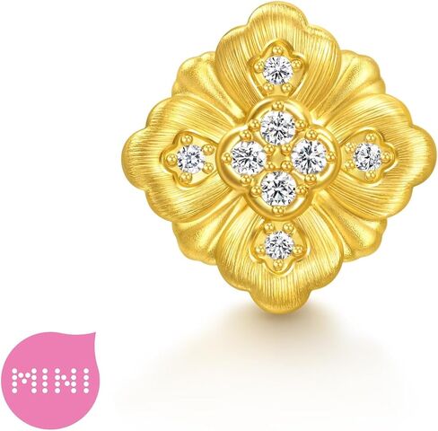 CHOW SANG SANG Gold Rhyme 999 24K Gold Blossom Diamond Charm Bracelet for Women 95690C ICONIC in Saudi Arabia
