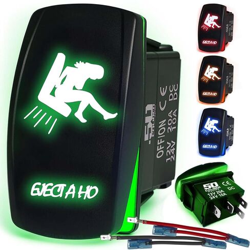 50 عيار سباق تشغيل/إيقاف LED الخلفية الروك التبديل شريط الضوء LED البرتقالي in Saudi Arabia