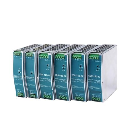 1pcs Industrial AC/DC Din Rail Power Supply Switch EDR-75 120 150 Series 12V 24V 48V DC 75W 120W 150W(48V,120W) in Saudi Arabia