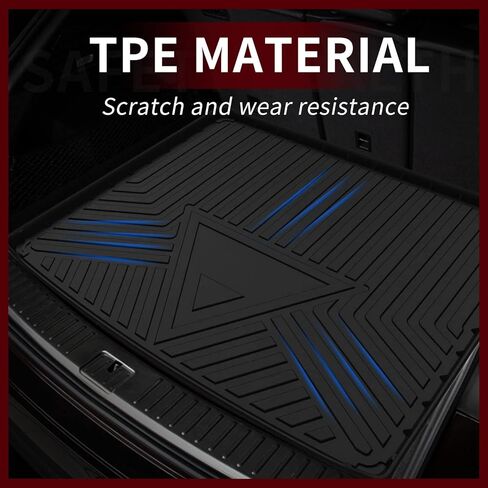 Cargo Liner for 2020 2021 2022 2023 Highlander - TPO All Weather Heavy Duty Waterproof Rear Cargo Tray Trunk Floor Mat Protector for Toyota Highlander (Only Fits Models Without Subwoofer) in Saudi Arabia