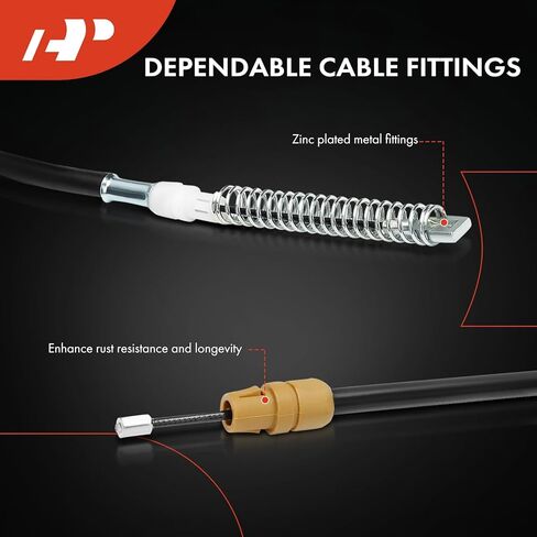 A-Premium Rear Driver Side Parking Brake Cable Assembly Compatible with Chevrolet & GMC Models: Silverado 3500, Silverado 3500HD Classic, Silverado 3500HD, Sierra 3500, Sierra 3500HD Classic in Saudi Arabia