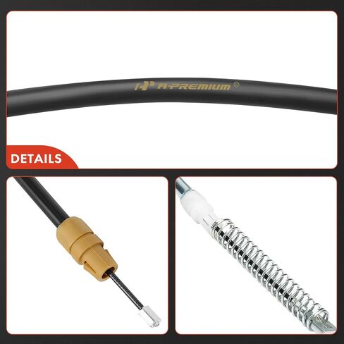 A-Premium Rear Driver Side Parking Brake Cable Assembly Compatible with Chevrolet & GMC Models: Silverado 3500, Silverado 3500HD Classic, Silverado 3500HD, Sierra 3500, Sierra 3500HD Classic in Saudi Arabia