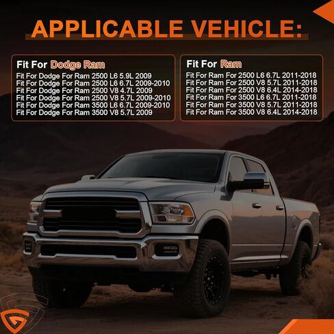 فرجار الفرامل الخلفي الأيسر والأيمن من GEARLAST مع دعامة فرجار الفرامل الخلفية متوافق مع دودج رام 2500 رام 3500 2011-2018، دودج رام 2500 رام 3500 2009-2010، 18-B5174 18-B5175 in Kuwait