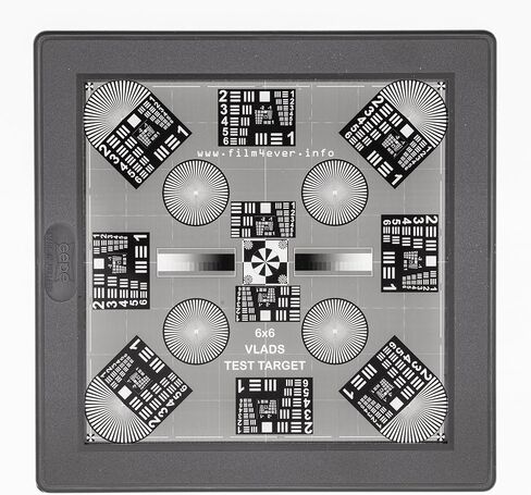6x6 Slide by Vlads Test Target in 70x70 mm Mount for Camera Scanning Tune-up. Digitize Your Priceless Slides and Negatives with The Highest Sharpness and Fidelity. in Kuwait