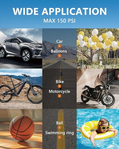 جهاز تشغيل القفز مع ضاغط هواء، بطارية ذروة 6000 أمبير محمولة للسيارات والدراجات النارية، صندوق القفز 150 رطل لكل بوصة مربعة 14.8 فولت مع كابلات توصيل، ضاغط هواء، مصابيح LED، شاشة LCD in Kuwait