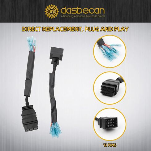 Dasbecan MSC04753 Snow Plow Wiring Harness Repair Kit, 13 Pin Harness Connector Compatible with Boss Snowplow Blade, Replace# MSC04754 in Saudi Arabia