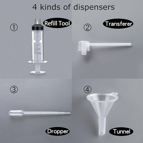 عبوتين من زجاجات رذاذ زجاجية فارغة سعة 30 مل و50 مل من لوجيري، زجاجات عطر رذاذ فارغة قابلة لإعادة الملء، زجاجة رذاذ مع 4 أنواع مجانية من موزع العطور (غطاء فضي 50 مل وغطاء فضي 30 مل) in Kuwait