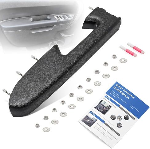 22818465 Front Driver Side Armrest Repair Kit Fit for Chevy Silverado & GMC Sierra 1500 2010-2013, Silverado & GMC Sierra 2500HD 3500HD 2010-2014, Only Fit the Door Handle Below Armrest, Black in Saudi Arabia