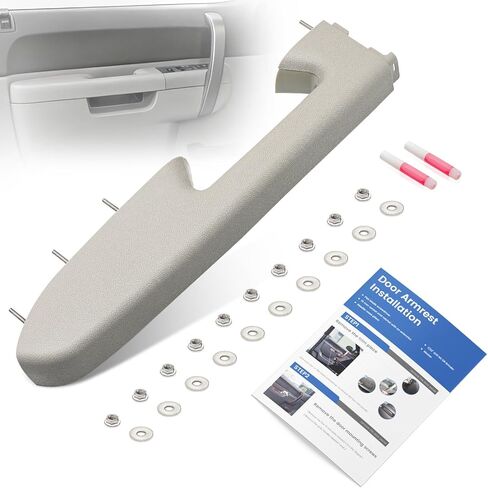 22818465 Front Driver Side Armrest Repair Kit Fit for Chevy Silverado & GMC Sierra 1500 2010-2013, Silverado & GMC Sierra 2500HD 3500HD 2010-2014, Only Fit the Door Handle Below Armrest, Black in Saudi Arabia