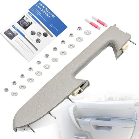 22818465 Front Driver Side Armrest Repair Kit Fit for Chevy Silverado & GMC Sierra 1500 2010-2013, Silverado & GMC Sierra 2500HD 3500HD 2010-2014, Only Fit the Door Handle Below Armrest, Black in Saudi Arabia