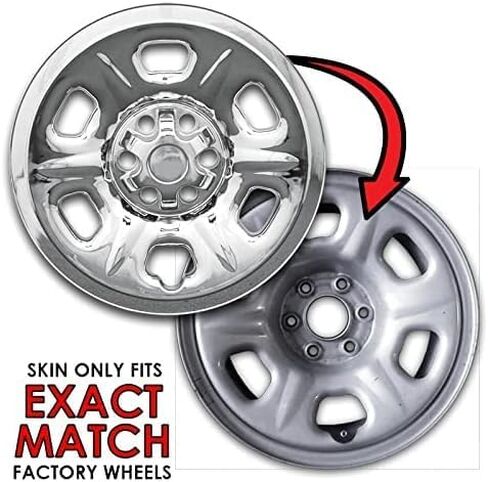 Upgrade Your Auto 15" Chrome Wheel Skins (Set of 4) for Nissan Frontier 2005-2021 in Saudi Arabia