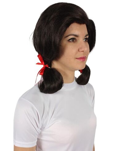 Adult Women’s Island Sitcom Pigtail Wig, Flame-retardant Synthetic Fiber - Brown in Saudi Arabia