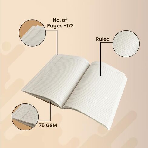Packmate A4 Exercise Book (Pack of 3), Ruled, Made of Recycled Paper, Sustainable Product in Saudi Arabia