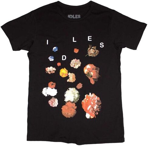 Idles Men's Flowers T-Shirt Black | Officially Licensed Merchandise in Saudi Arabia
