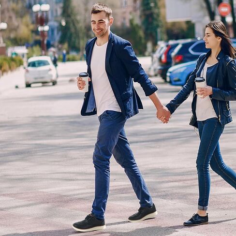 أحذية أكسفورد للرجال: حذاء كاجوال مريح من جلد البولي يوريثان باللون الأسود 11 للعمل المكتبي in Kuwait