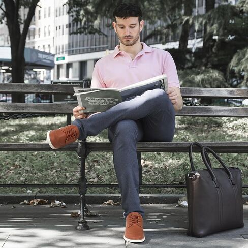 أحذية أكسفورد للرجال: حذاء كاجوال مريح من جلد البولي يوريثان باللون الأسود 11 للعمل المكتبي in Kuwait