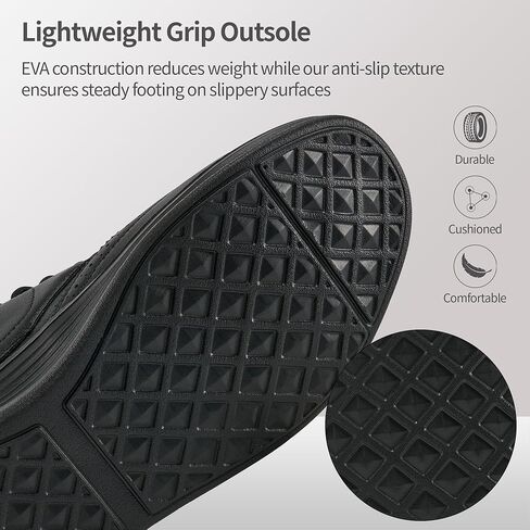 أحذية أكسفورد للرجال: حذاء كاجوال مريح من جلد البولي يوريثان باللون الأسود 11 للعمل المكتبي in Kuwait