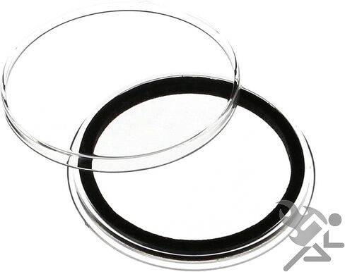 (10) كبسولات حامل العملات المعدنية ذات الحلقة السوداء مقاس 41 مم من Air-tite in Kuwait