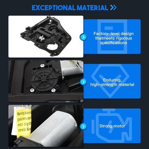 751-273 AMCCM Rear Right Passenger Side Power Window Regulator W/Motor Replacement for 2007 2008 2009 2010 2011 for Dodge for Nitro in Kuwait