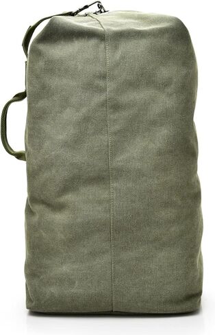 FANDARE Canvas Bucket Bag for Women Men Large Capacity Travel Backpack Retro Street Fashion Carryall Backpack Military Green B L in Saudi Arabia