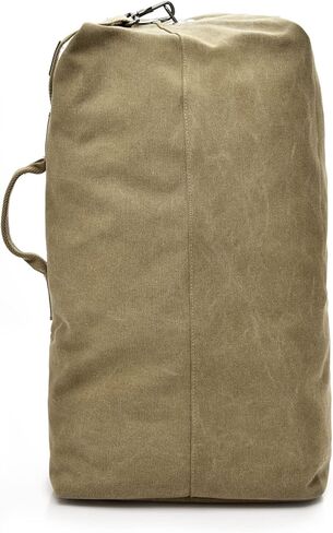 FANDARE Canvas Bucket Bag for Women Men Large Capacity Travel Backpack Retro Street Fashion Carryall Backpack Military Green B L in Saudi Arabia