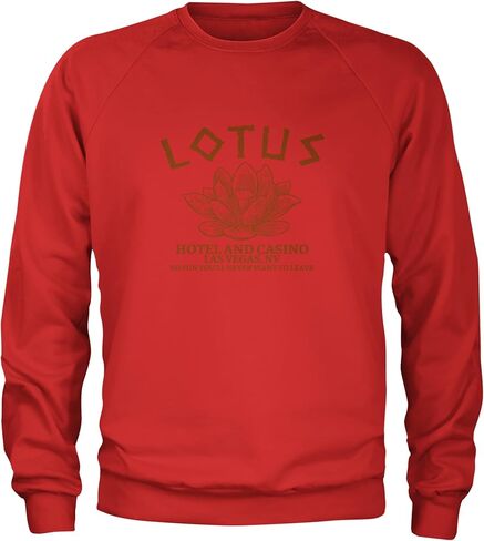 Lotus Hotel and Casino Adult Crewneck Sweatshirt, Soft Fleece, Graphic Pullover in Saudi Arabia