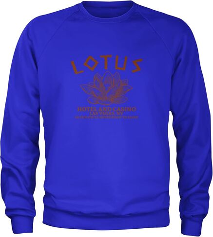 Lotus Hotel and Casino Adult Crewneck Sweatshirt, Soft Fleece, Graphic Pullover in Saudi Arabia
