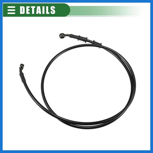 Universal Brake Hose Motorcycle ATV Dirt Bike Motocross Braided Hydraulic Brake Line Oil Hose Pipeline, 140cm, Durable, Metal, Black Army Green, 1 Set Auto Accessories in Saudi Arabia