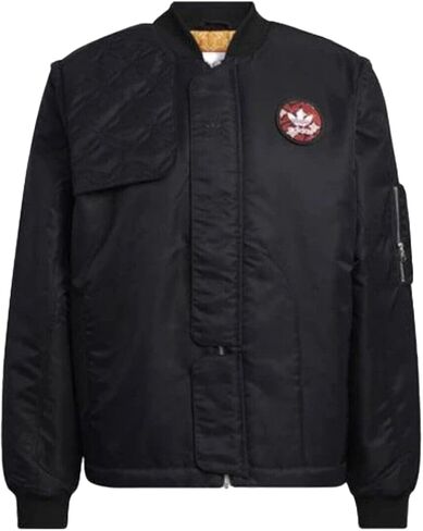 جاكيت CNY Bomber للرجال من adidas Originals، أسود، مقاس XX-Large in Saudi Arabia