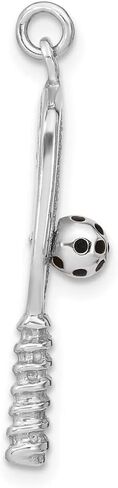 925 Sterling Silver Enamel Pickleball Charm Pendant in Saudi Arabia