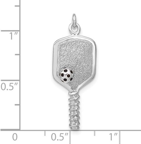 925 Sterling Silver Enamel Pickleball Charm Pendant in Saudi Arabia