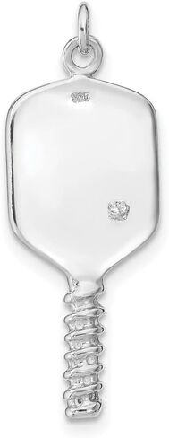 925 Sterling Silver Enamel Pickleball Charm Pendant in Saudi Arabia
