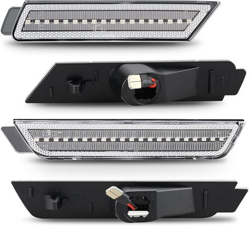 Bestview RGB LED Side Marker Lights Compatible with Chevy Camaro 2010 2011 2012 2013 2014 2015, 16 Color Lighting Clear Lens, Pack of 4 in Saudi Arabia