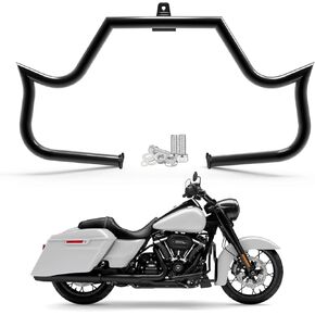 قضيب حماية محرك الدراجة النارية من أجل Harley Davidson Touring Road Glide Road King Street Glide Electra Glide CVO وTrike موديلات 2009-2025 شريط الطريق السريع (أسود) in Kuwait