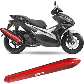 مناسبة لملحقات ما بعد البيع NMAX155 AEROX155 NVX155 2023 2024 2025 2026: غطاء مزخرف لأنبوب العادم، شريط واقي مقاوم للاهتراء. (NVX، أزرق) in Kuwait
